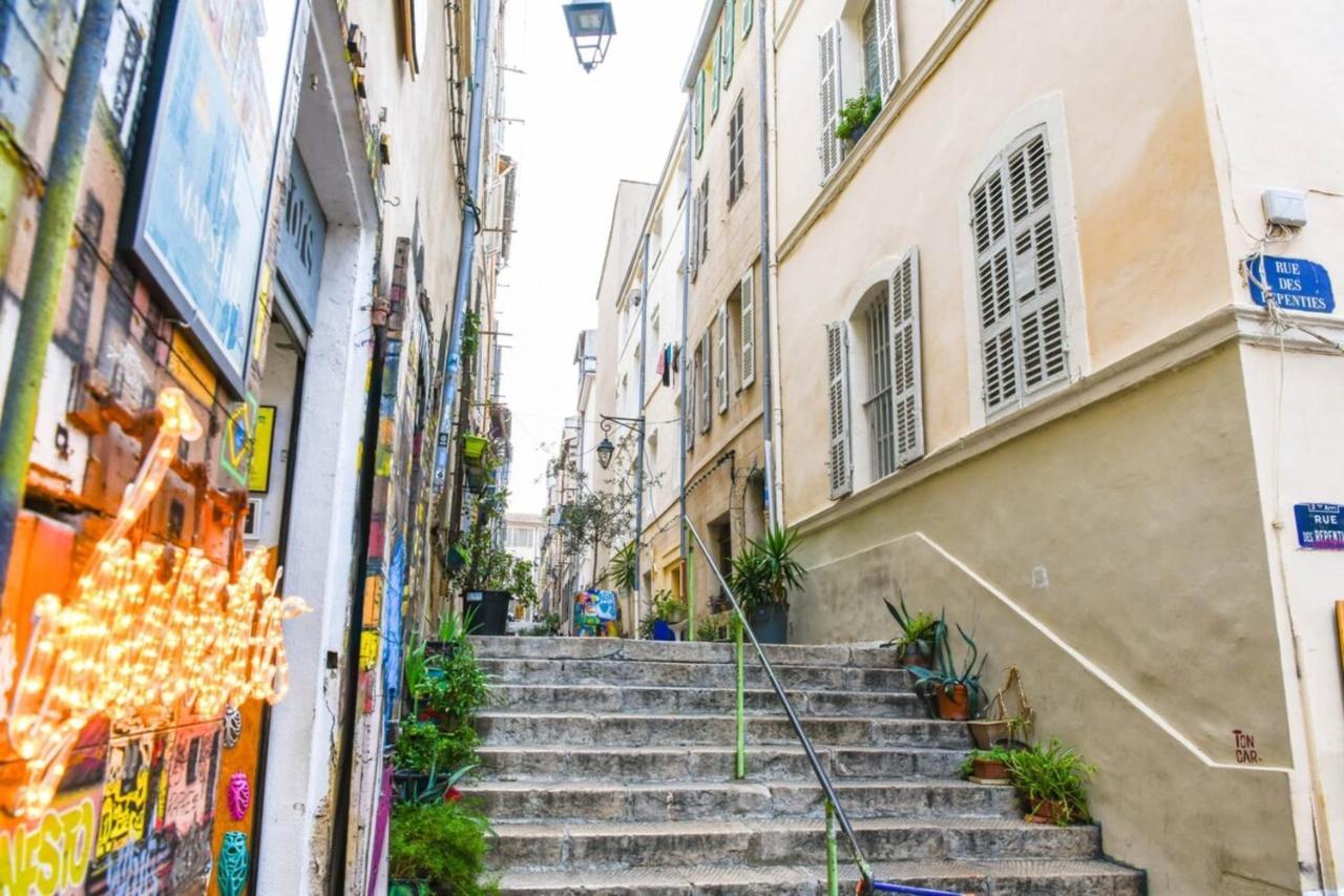 Le Duplex - Terrasse Au Coeur De Marseille Panier Apartman Kültér fotó