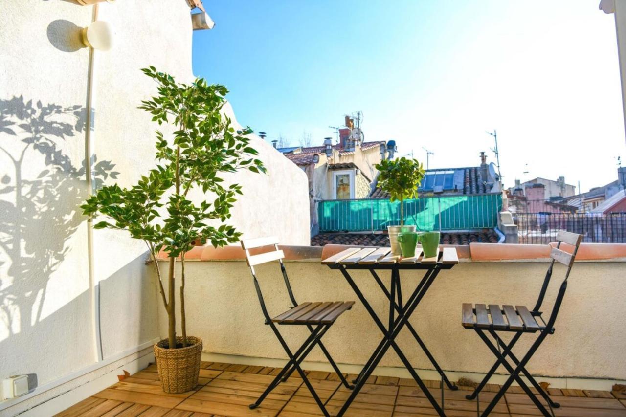 Le Duplex - Terrasse Au Coeur De Marseille Panier Apartman Kültér fotó