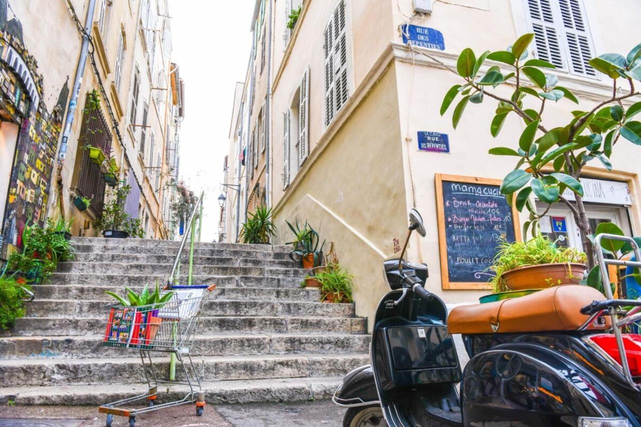 Le Duplex - Terrasse Au Coeur De Marseille Panier Apartman Kültér fotó